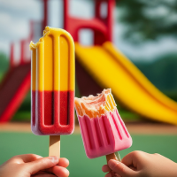 Popsicles on the playground